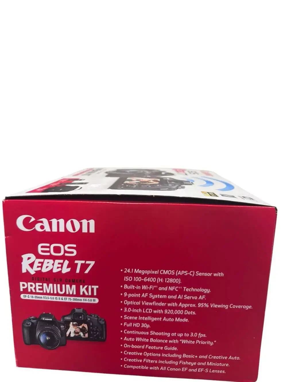 Canon EOS Rebel T7 Digital SLR Camera Premium Kit with EF-S 18-55mm and EF 75-30